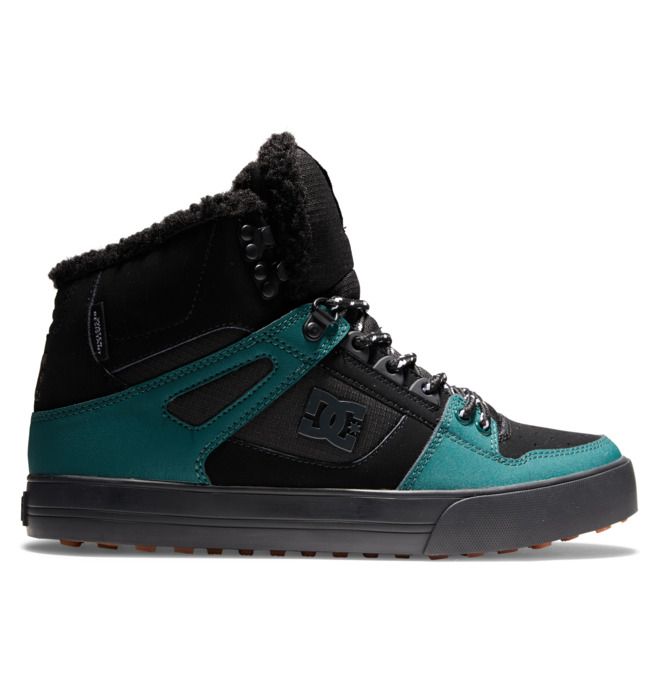 DC Pure High-Top Winter Vinterkängor Herr Svarta Svarta Gröna | TDYC-75820