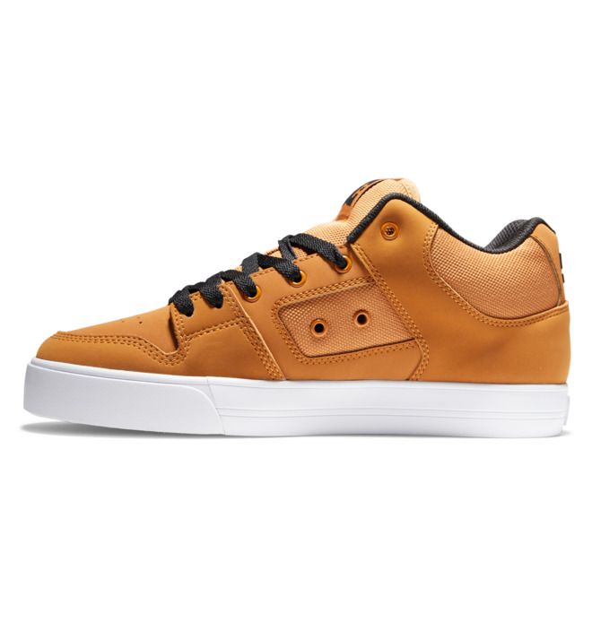 DC Pure MID Mid-Top Sneakers Herr Bruna Svarta | QMPI-07862