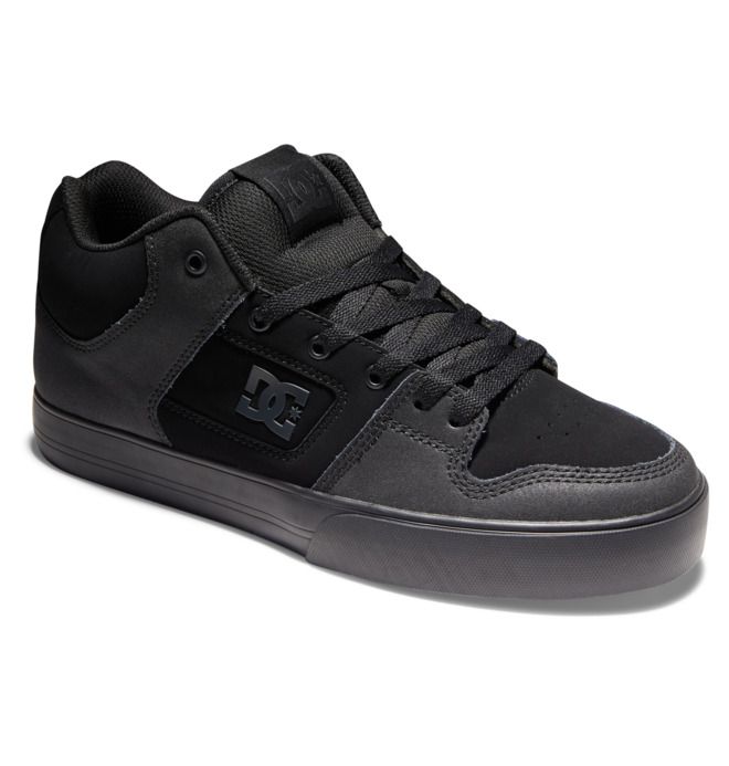 DC Pure MID Mid-Top Sneakers Herr Svarta Svarta | UMVB-03146