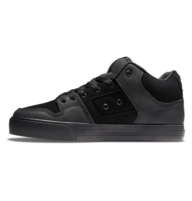 DC Pure MID Mid-Top Sneakers Herr Svarta Svarta | UMVB-03146