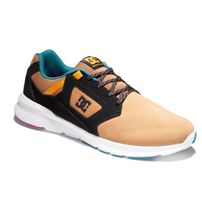 DC Skyline Lightweight Sneakers Herr Bruna Svarta Vita | PXCS-72136