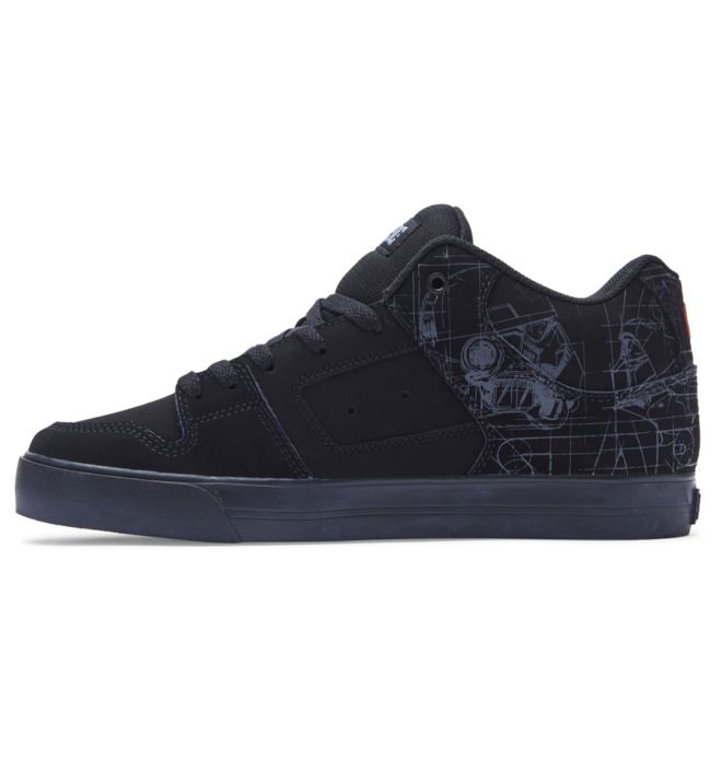 DC Star Wars Pure MID Mid-Top Essentials Herr Svarta Röda | PSKD-48562