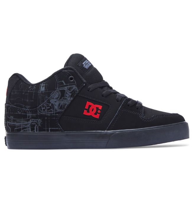 DC Star Wars Pure MID Mid-Top Essentials Herr Svarta Röda | PSKD-48562