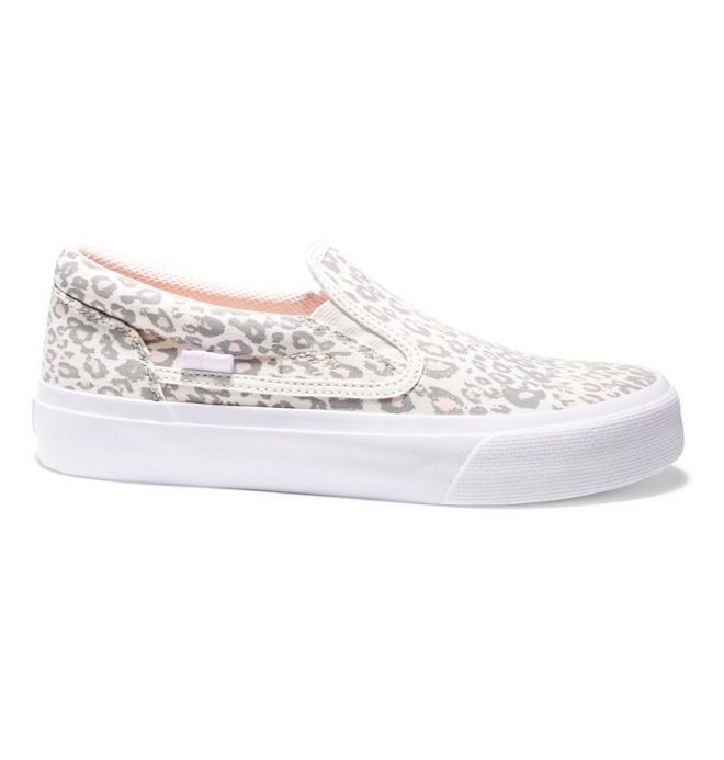 DC Trase Slip-On Platform Sneakers Dam Grå Rosa | IRSC-92017