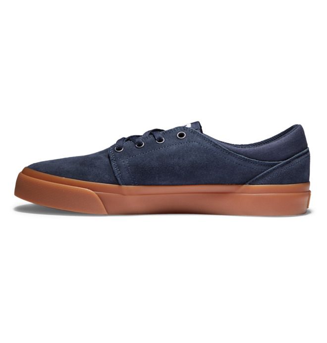 DC Trase Suede Sneakers Herr Marinblå | JRVI-67531